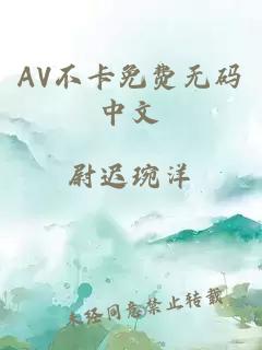 AV不卡免费无码中文